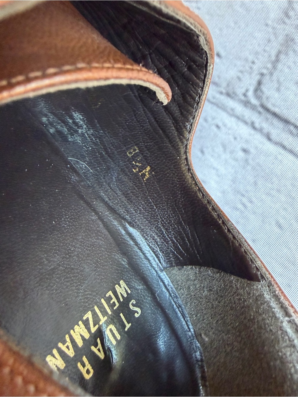 Stuart Weitzman Oxford Heels 8.5N Heels Regency Heritage Leather Academia EUC - Picture 14 of 16